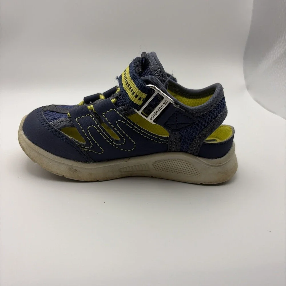 Stride Rite Flynn Sneaker Sandal Toddler Boys 6M Navy